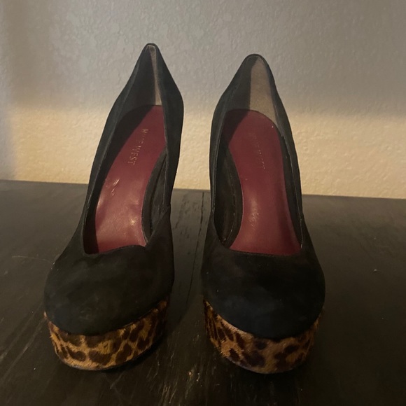 Nine West leopard wedges - Picture 2 of 3